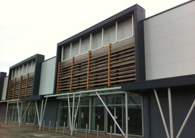 Roker Retail Park rainscreen cladding