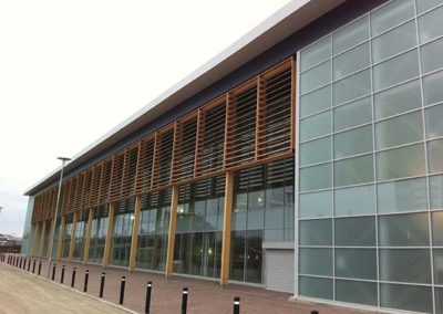 Roker Retail Park rainscreen timber cladding